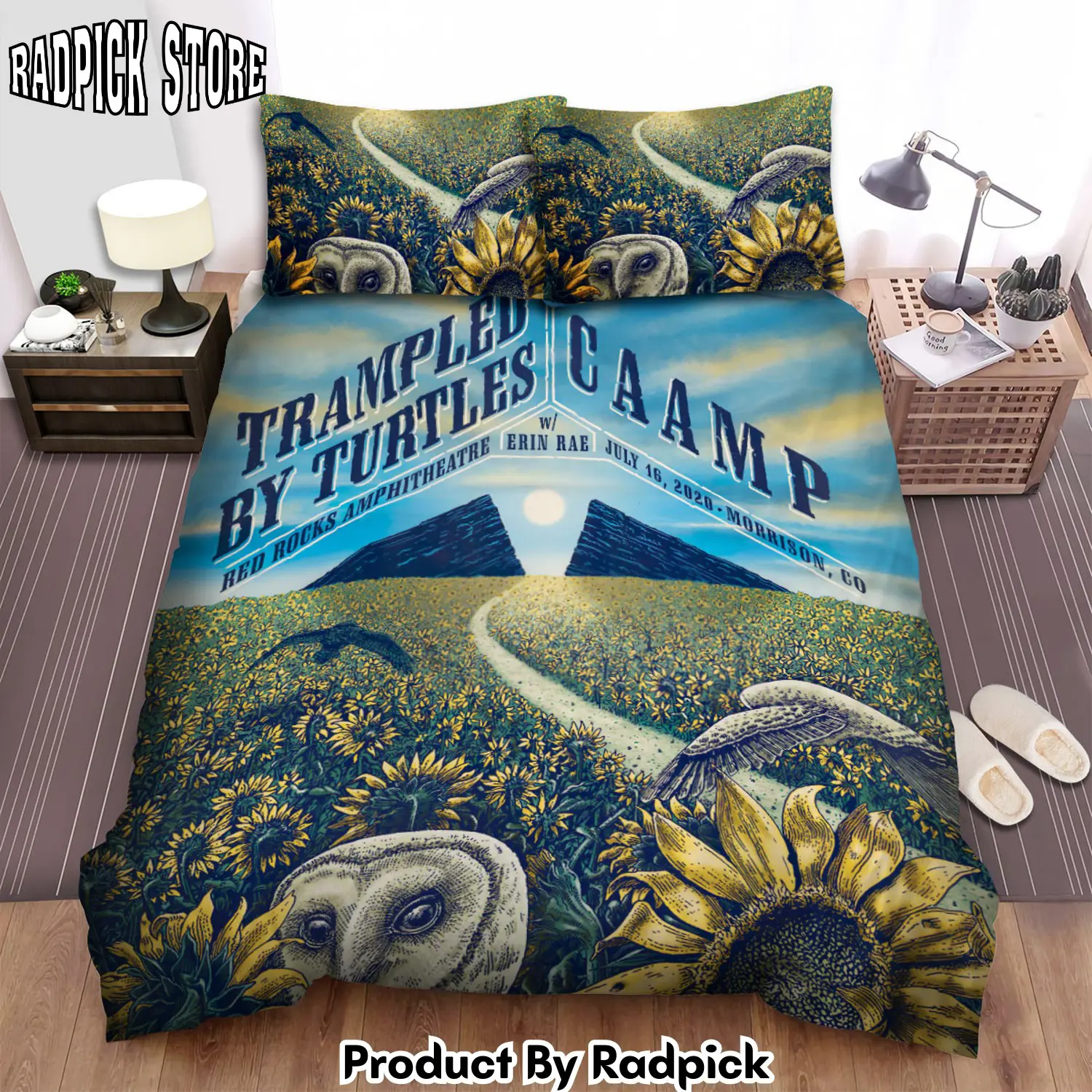 Radpick trampled by turtles music caamp bed sheets spread comforter duvet cover bedding sets rp327644